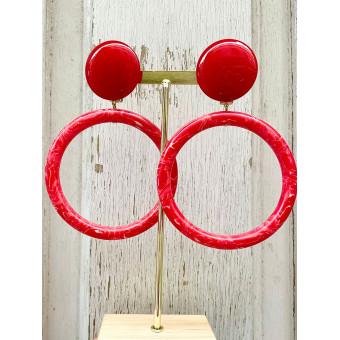 L'EPOUSTOUFLANTE Rouge marbré - Francine BRAMLI Paris