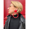 L'EPOUSTOUFLANTE Rouge marbré - Francine BRAMLI Paris