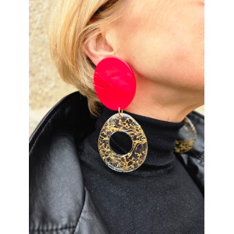 ROXANA Rouge Filet Doré - Francine BRAMLI Paris