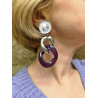 KEREN Maillons Violet argent - Francine BRAMLI Paris