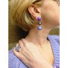 BAYA Violet mauve Perles de Majorque - Francine BRAMLI Paris