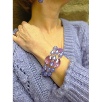 Bracelet SANDRO Lilas parme - Francine BRAMLI Paris