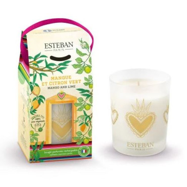Bougie MANGUE & CITRON VERT 180g - ESTEBAN