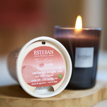 Recharge pour Bougie TERRE D'OCRE & KARITE 180g - ESTEBAN