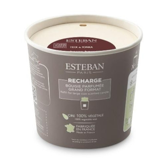 Recharge Bougie TECK & TONKA 450g - ESTEBAN