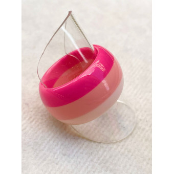 BAGUE Résine & Strass Taille 57 - Francine BRAMLI Paris