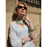 Collier FLAVIO Vert - Francine BRAMLI Paris