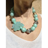 Collier FLAVIO Vert - Francine BRAMLI Paris