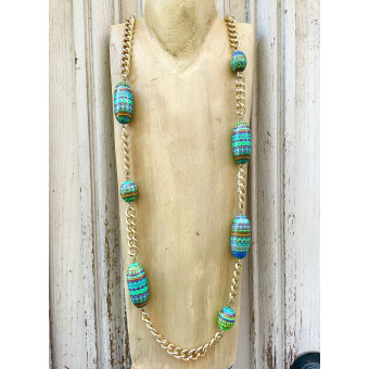 Collier OSCAR multico - Francine BRAMLI Paris