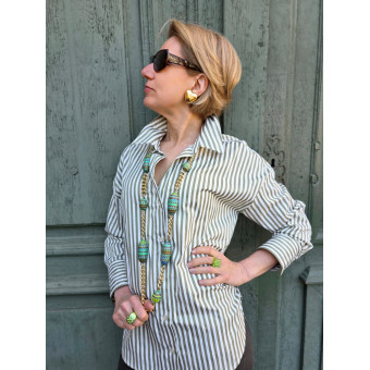 Collier OSCAR multico - Francine BRAMLI Paris