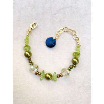 Bracelet SWANN Vert - Francine BRAMLI Paris
