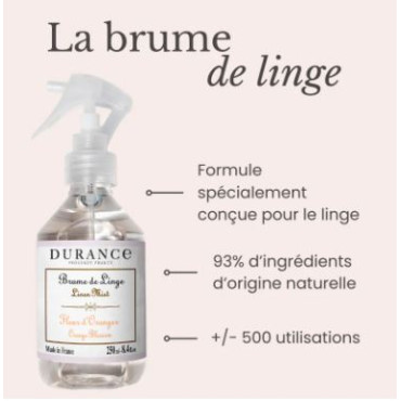 Brume de Linge FLEUR D'ORANGER 250ml - DURANCE
