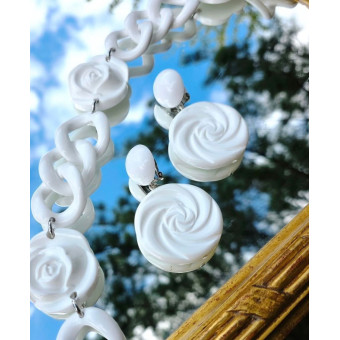 FLOWER Spirale Blanche - Francine BRAMLI Paris
