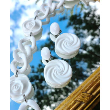 FLOWER Spirale Blanche - Francine BRAMLI Paris