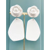 CALIE Lg Fleur Blanche - Francine BRAMLI Paris