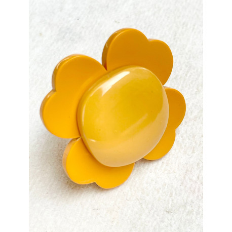 BAGUE Fleur Réglable - Francine BRAMLI Paris
