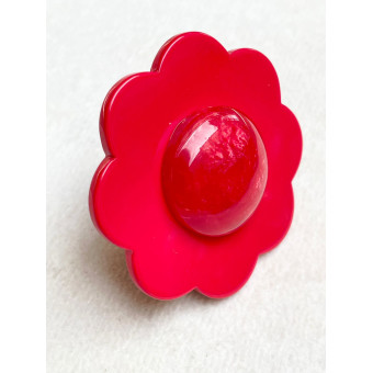 BAGUE Fleur Réglable - Francine BRAMLI Paris