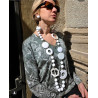 Sautoir ALBAN Blanc - FRANCINE BRAMLI Paris collier
