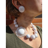 Collier LILAS Blanc - Francine BRAMLI Paris