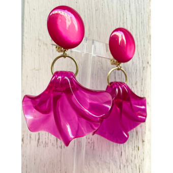 AMELIA rose Fuchsia translucide - Francine BRAMLI Paris
