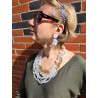 Collier IMPERIAL Blanc irisé - Francine BRAMLI Paris
