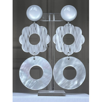 LILAS LG blanc & nacre 1 - Francine BRAMLI Paris