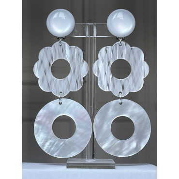 LILAS LG blanc & nacre 1 - Francine BRAMLI Paris