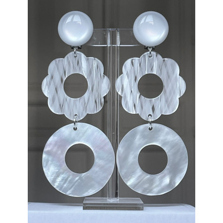 LILAS LG blanc & nacre 1 - Francine BRAMLI Paris