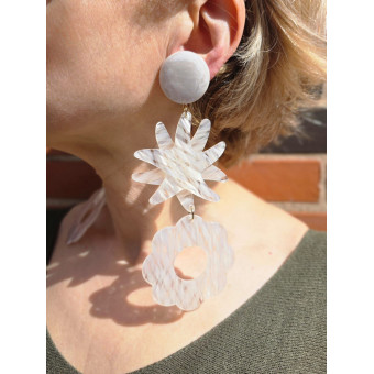 LILAS LG blanc & étoile - Francine BRAMLI Paris