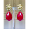 CUBA Fleur, Rouge - Francine BRAMLI Paris
