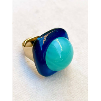 BAGUE RÉSINE Réglable - Francine BRAMLI Paris