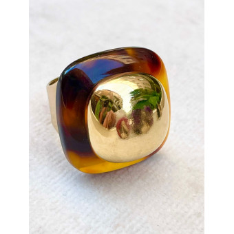 BAGUE RÉSINE Réglable - Francine BRAMLI Paris
