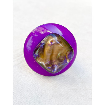 BAGUE RÉSINE Réglable - Francine BRAMLI Paris