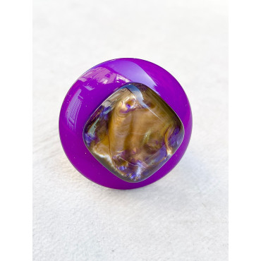 BAGUE RÉSINE Réglable - Francine BRAMLI Paris
