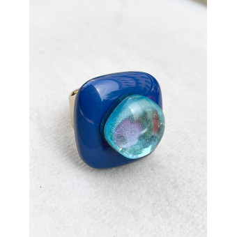 BAGUE RÉSINE Réglable - Francine BRAMLI Paris