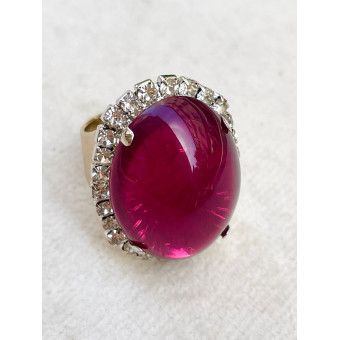 BAGUE RÉSINE Réglable - Francine BRAMLI Paris