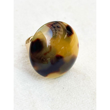 BAGUE RÉSINE Réglable - Francine BRAMLI Paris