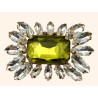 Clip Marquise RIVOLI Olive - LA LOGE DE SUZON
