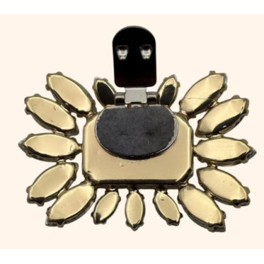 Clip Marquise RIVOLI Olive - LA LOGE DE SUZON