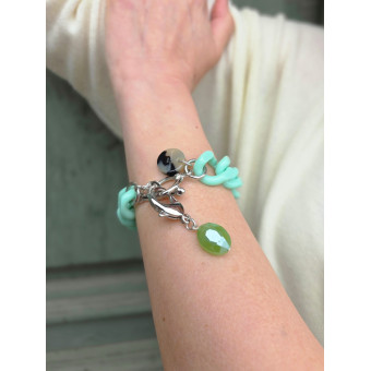 CHARLY Maillons Verts Charms vert - Francine BRAMLI Paris