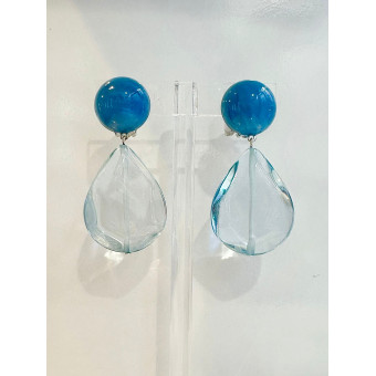 CUBA bleu translucide - Francine BRAMLI Paris