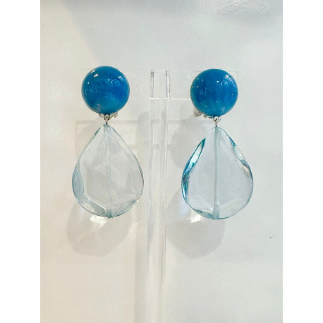 CUBA bleu translucide - Francine BRAMLI Paris