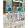 CUBA bleu translucide - Francine BRAMLI Paris