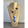 Collier DINO bleu - Francine BRAMLI Paris