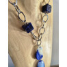 Collier DINO bleu - Francine BRAMLI Paris