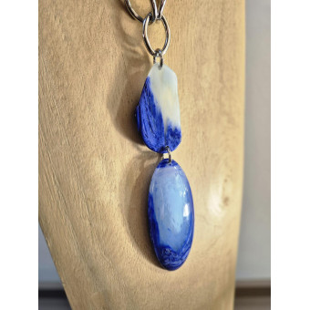 Collier DINO bleu - Francine BRAMLI Paris
