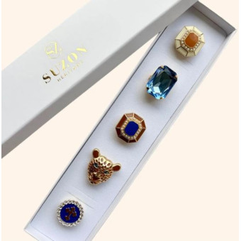Boutonnière TALISMAN Azur - LA LOGE DE SUZON