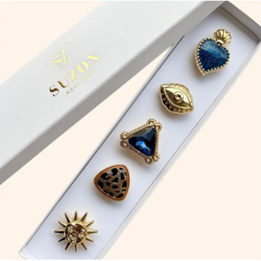 Boutonnière BLEU ROYAL - LA LOGE DE SUZON