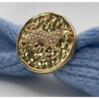 Anneau de Foulard LEONCE Perles - LA LOGE DE SUZON