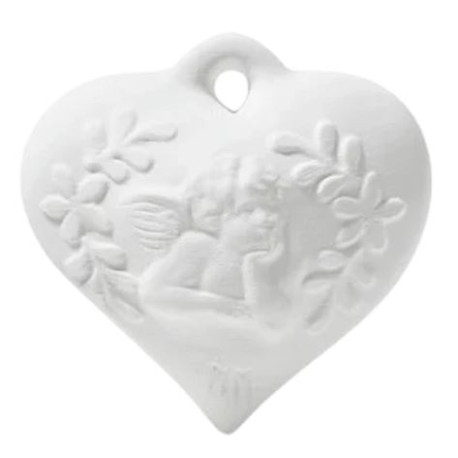 Décor Parfumé Coeur Ange POUDRE DE RIZ - MATHILDE M